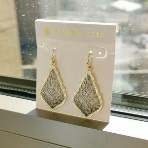 Kendra Scott Addie Silver Filigree Gold Earrings